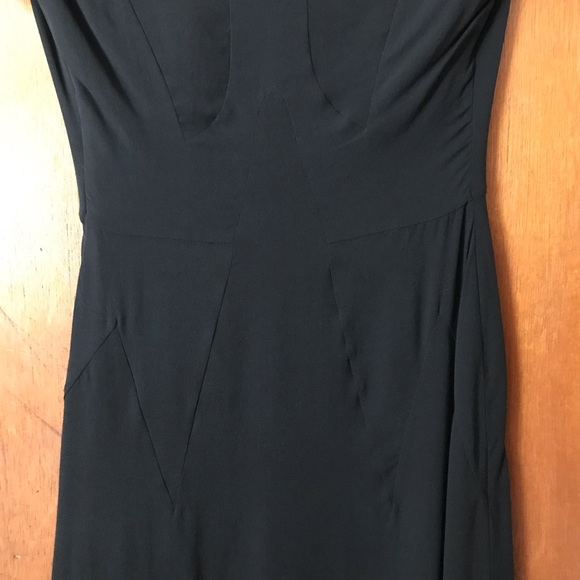 NWT Jasmine Di Milo Fluorine Black Silk Georgette Sequined Dress, Size 2 - Picture 12 of 13